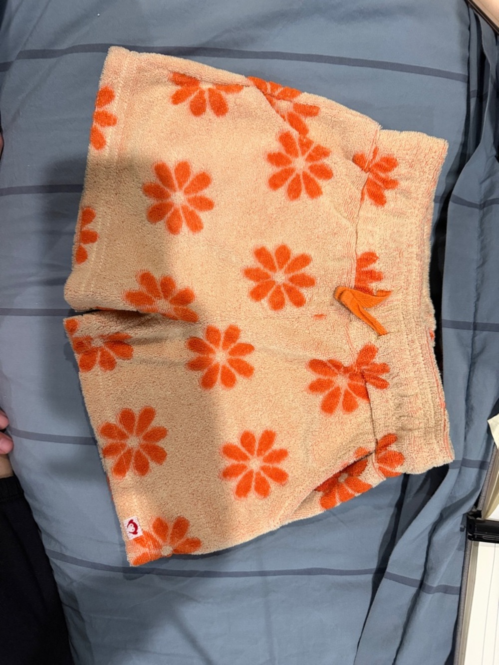 Appaman Peach Shorts with Orange Floral Print